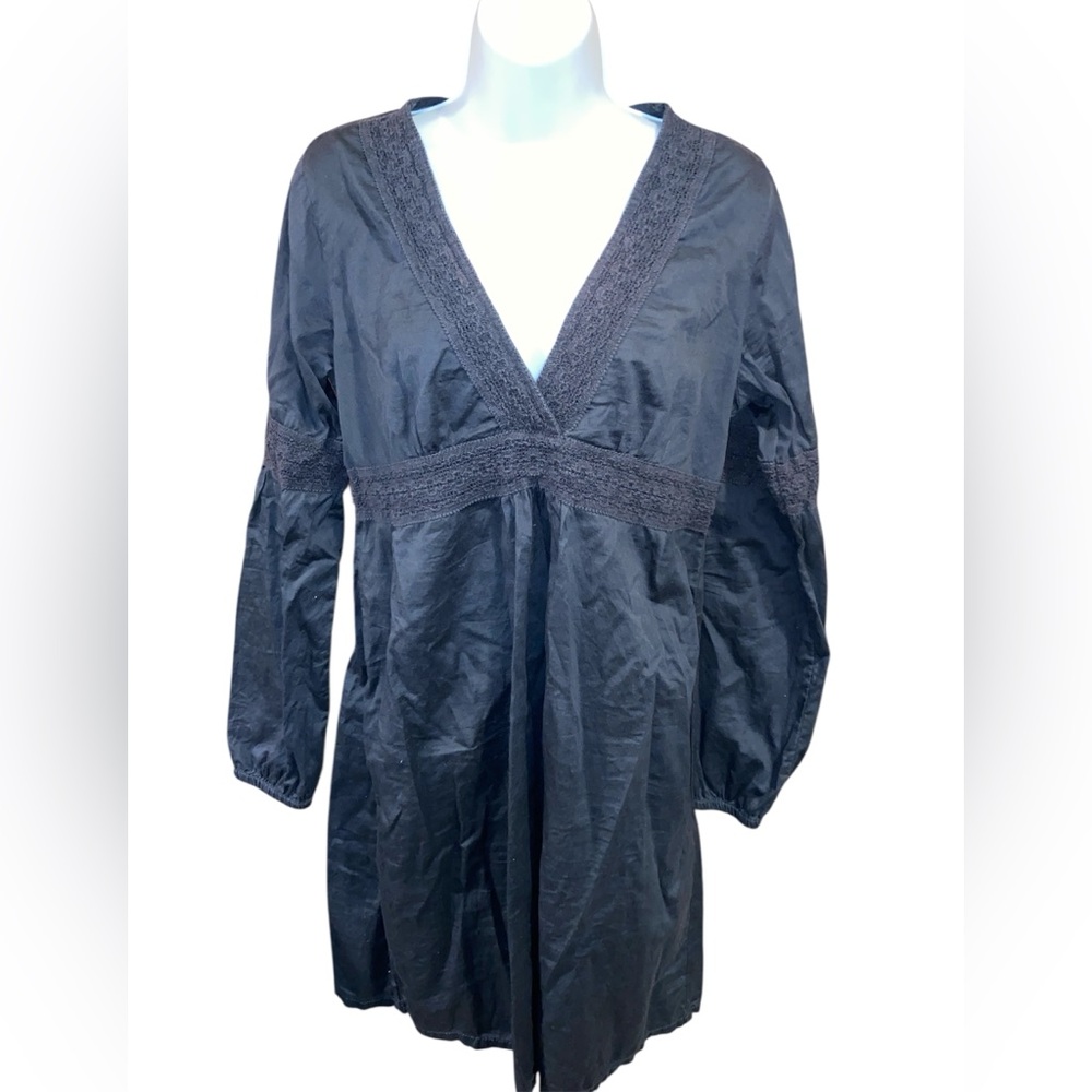 LOGG H&M Gray Cotton Long Sleeve Dress Size 6